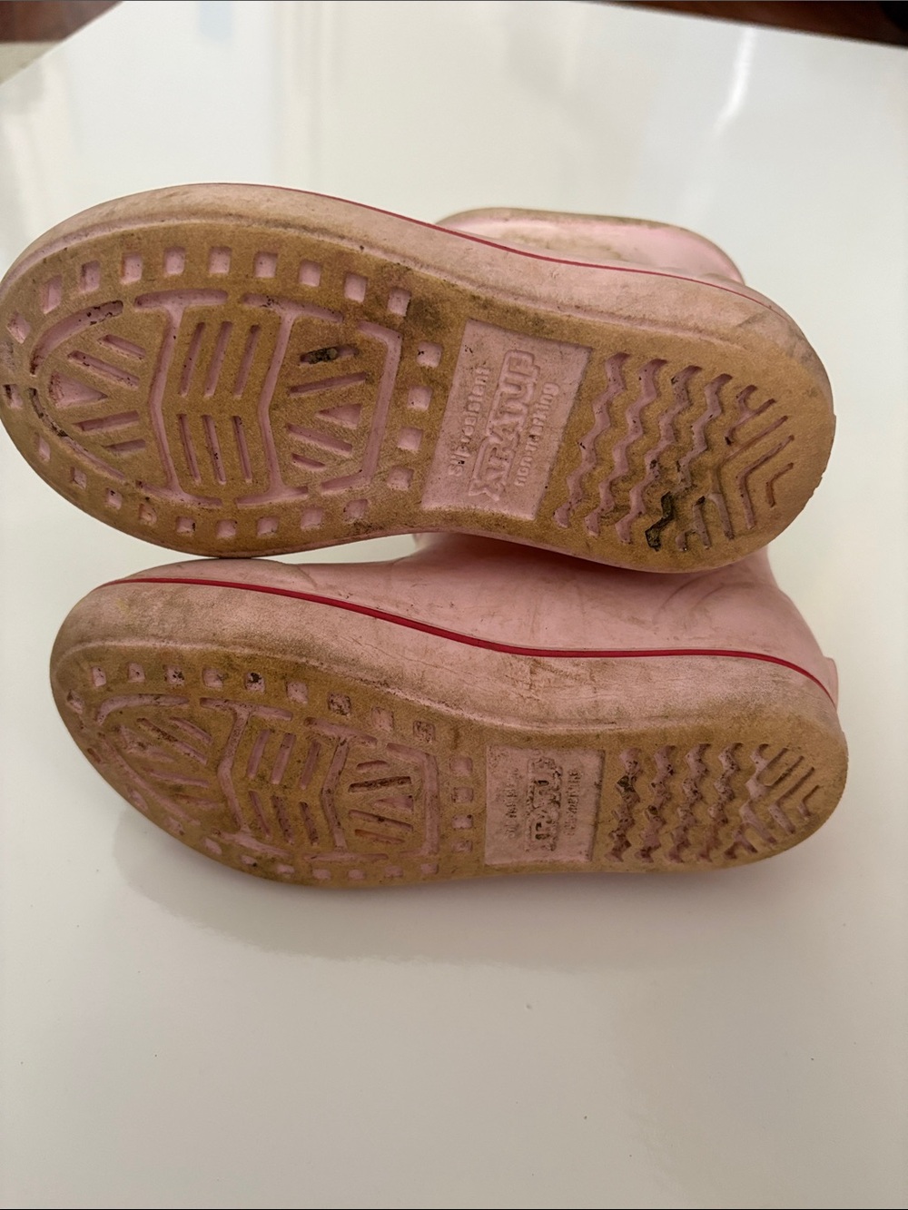 XTRATUF Kids Pink Waterproof Slip-On Rain Boots - Picture 4 of 6